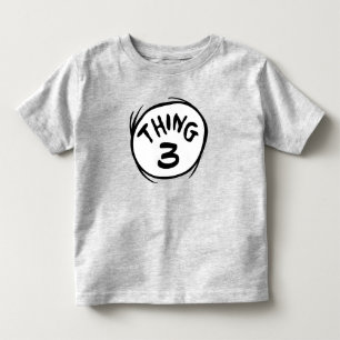 T-shirt Pour Les Tous Petits Dr Seuss   Chose personnalisée 1 Chose 2
