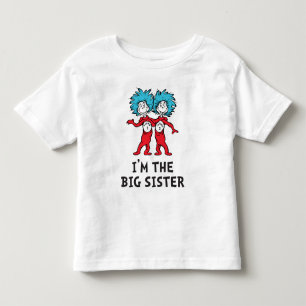 T-shirt Pour Les Tous Petits Dr. Seuss Chose Une Chose Deux Jumeaux Grande