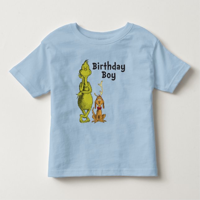 T-shirt Pour Les Tous Petits Dr Seuss | Grinch Winter Birday (Devant)