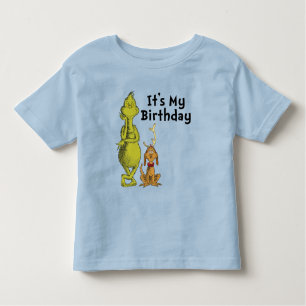 T-shirt Pour Les Tous Petits Dr Seuss   Grinch Winter Birday