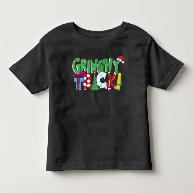 T-shirt Pour Les Tous Petits Dr Seuss | Grinchy Trick (Devant)