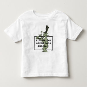 T-shirt Pour Les Tous Petits Dr Seuss J'aime les oeufs verts et le jambon