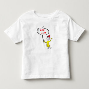 T-shirt Pour Les Tous Petits Dr. Seuss Sam-I-Am tenant une pancarte