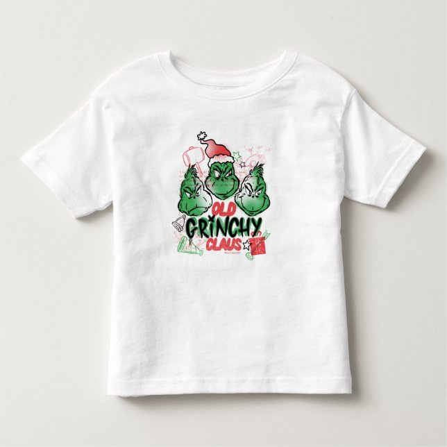 T-shirt Pour Les Tous Petits Dr Seuss | Vieux Claus Grinch (Devant)
