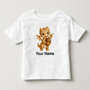 T-shirt Pour Les Tous Petits Dragon de bois fantaisiste personnalisé pour enfan