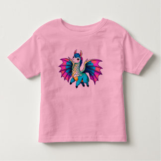 T-shirt Pour Les Tous Petits dragon de lama mignon whimsical