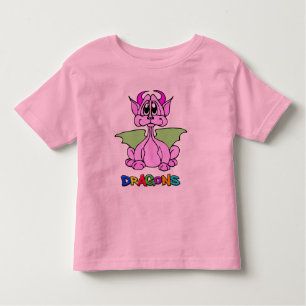 T-shirt Pour Les Tous Petits Dragon rose