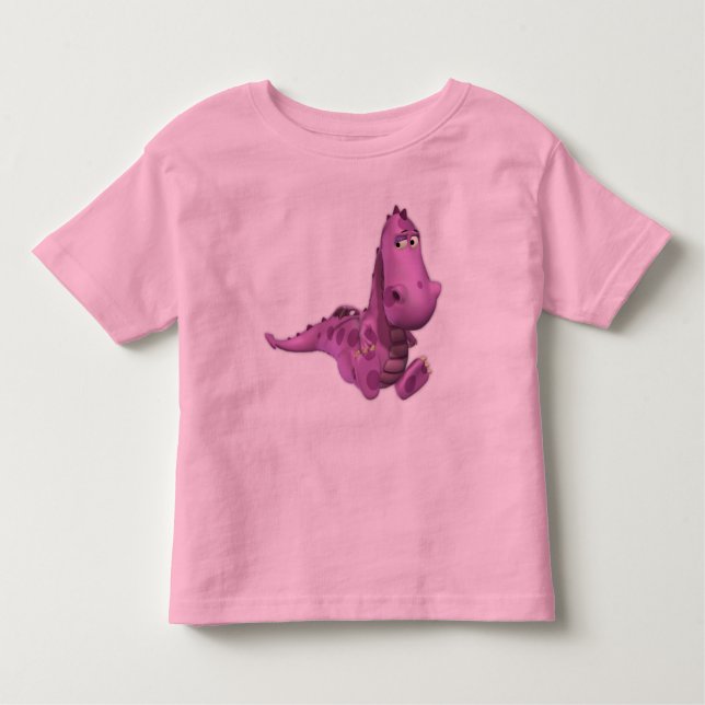 T-shirt Pour Les Tous Petits Dragons de dessin animé pour bébé : Fumé (Devant)