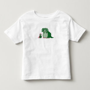 T-shirt Pour Les Tous Petits Dragons verts Cartoon mignon
