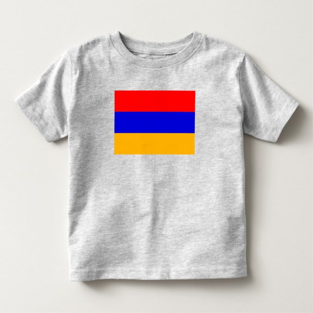 T-shirt Pour Les Tous Petits Drapeau arménien (Devant)
