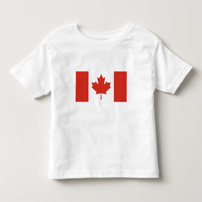 T-shirt Pour Les Tous Petits Drapeau canadien patriotique (Devant)
