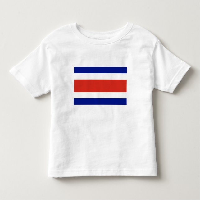T-shirt Pour Les Tous Petits Drapeau civil du Costa Rica (Devant)