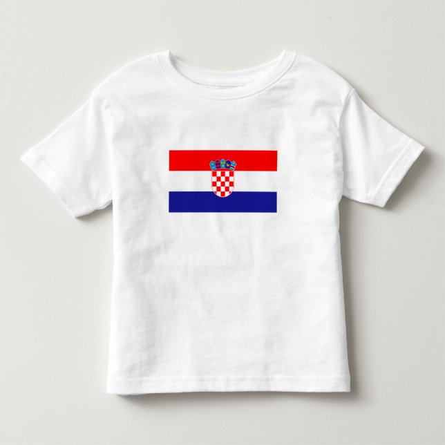 T-shirt Pour Les Tous Petits Drapeau croate (Devant)