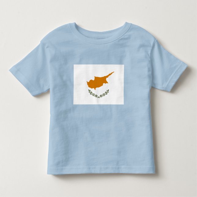 T-shirt Pour Les Tous Petits Drapeau de Chypre (Devant)