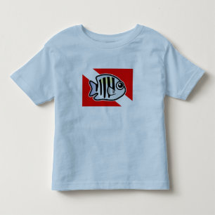 T-shirt Pour Les Tous Petits Drapeau de commandant de sergent de bande dessiné