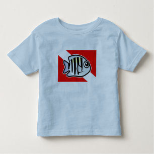 T-shirt Pour Les Tous Petits Drapeau de commandant de sergent de bande dessinée