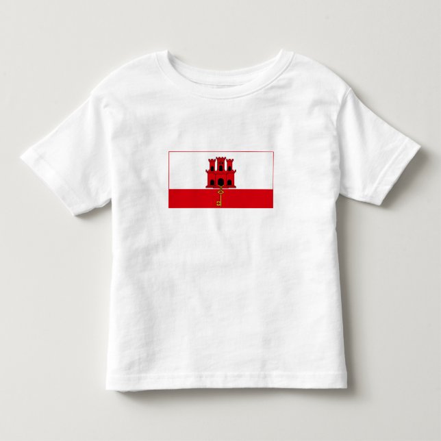 T-shirt Pour Les Tous Petits Drapeau de Gibraltar (Devant)