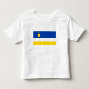 T-shirt Pour Les Tous Petits Drapeau de la Buryatia patriotique