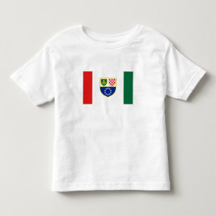 T-shirt Pour Les Tous Petits Drapeau de la Fédération de Bosnie-Herzégovine