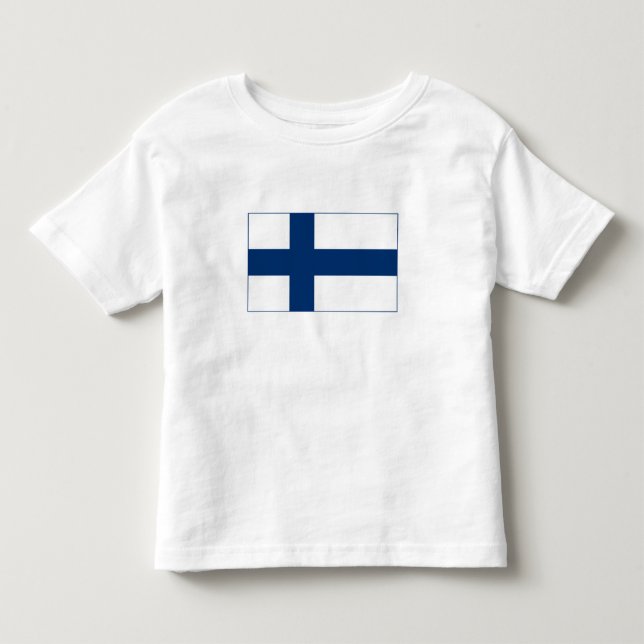 T-shirt Pour Les Tous Petits Drapeau de la Finlande (Devant)