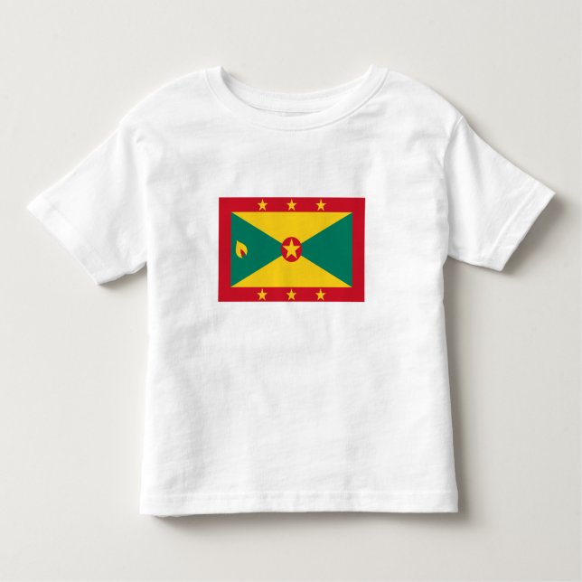 T-shirt Pour Les Tous Petits Drapeau de la Grenade (Devant)
