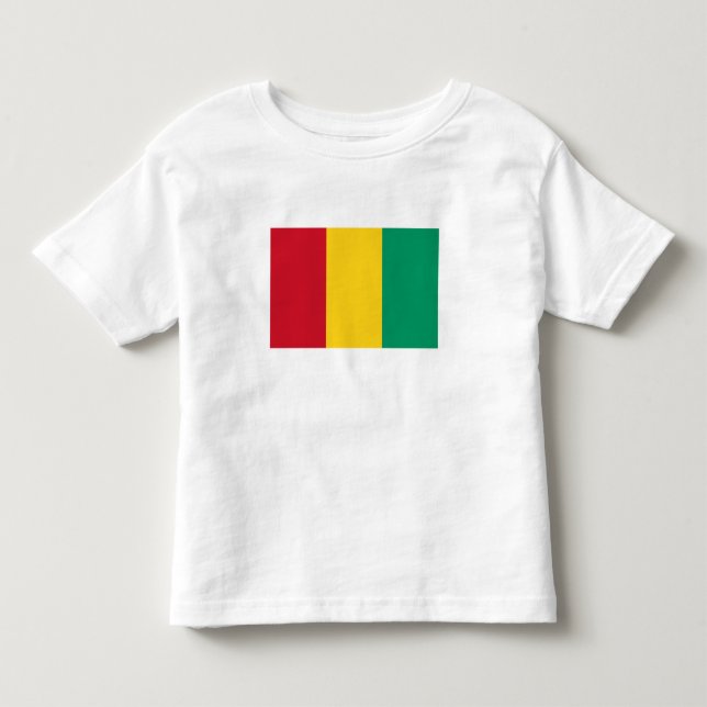 T-shirt Pour Les Tous Petits Drapeau de la Guinée (Devant)