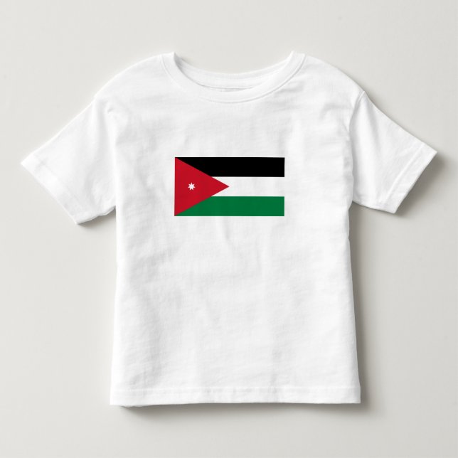T-shirt Pour Les Tous Petits Drapeau de la Jordanie (Devant)