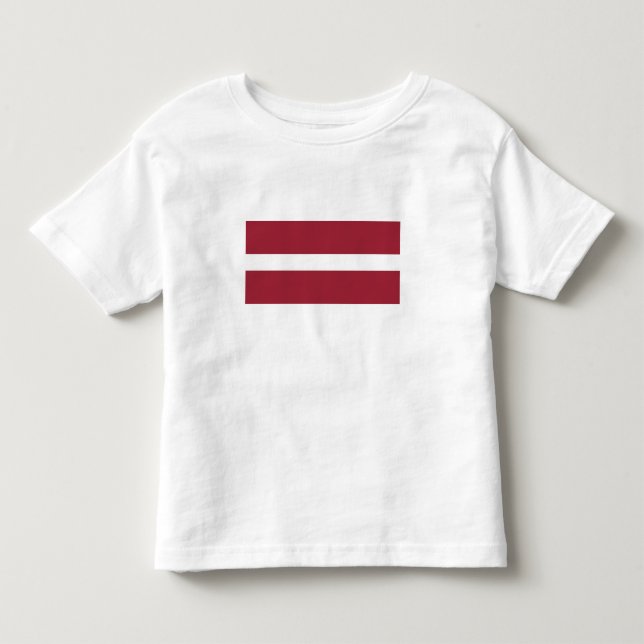 T-shirt Pour Les Tous Petits Drapeau de la Lettonie (Devant)