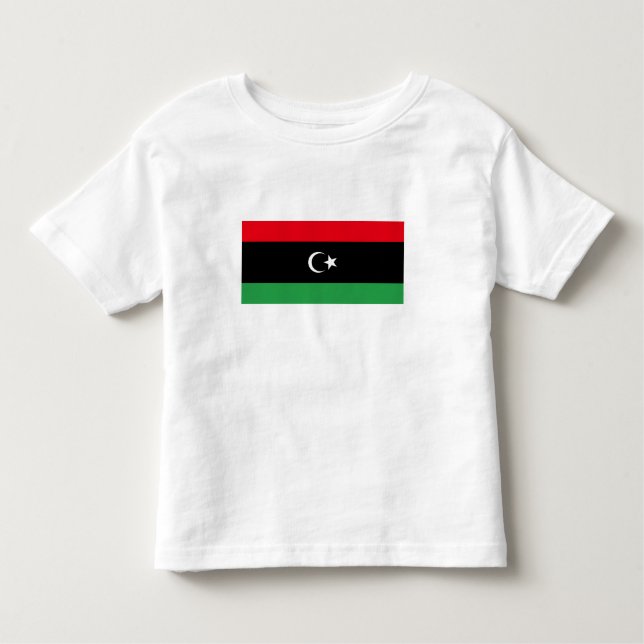 T-shirt Pour Les Tous Petits Drapeau de la Libye (Devant)