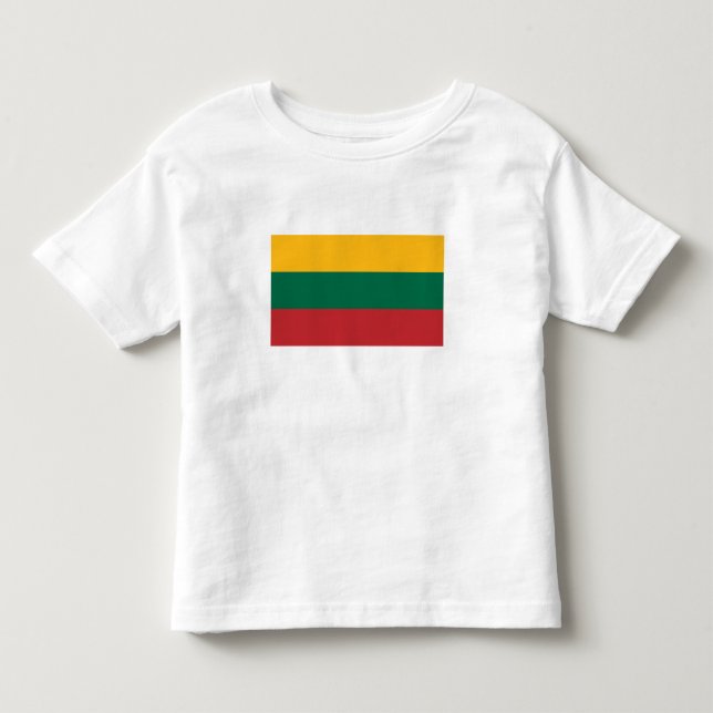 T-shirt Pour Les Tous Petits Drapeau de la Lituanie (Devant)