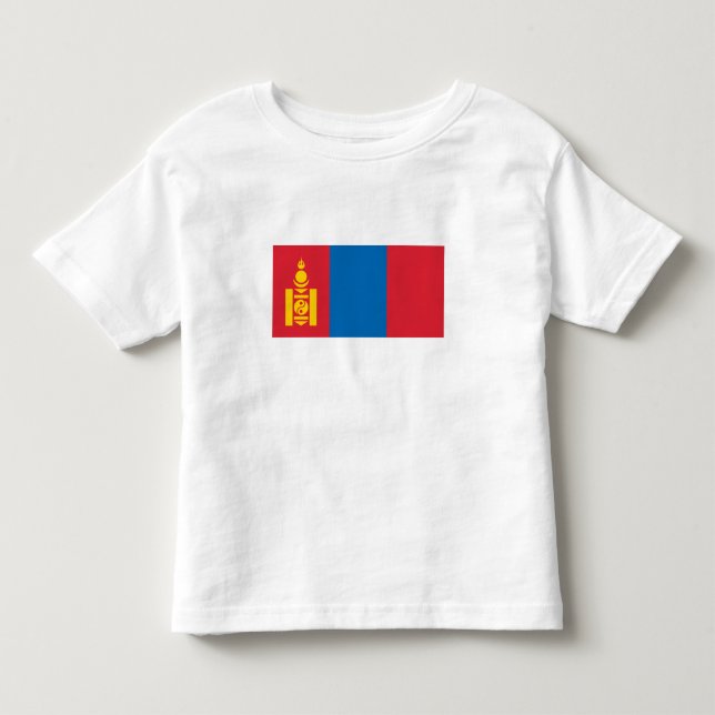 T-shirt Pour Les Tous Petits Drapeau de la Mongolie (Devant)