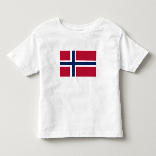 T-shirt Pour Les Tous Petits Drapeau de la Norvège (Devant)