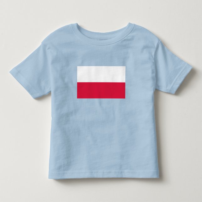 T-shirt Pour Les Tous Petits Drapeau de la Pologne (Devant)