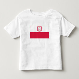 T-shirt Pour Les Tous Petits Drapeau de la Pologne