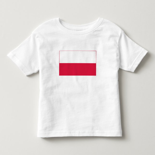T-shirt Pour Les Tous Petits Drapeau de la Pologne (Devant)