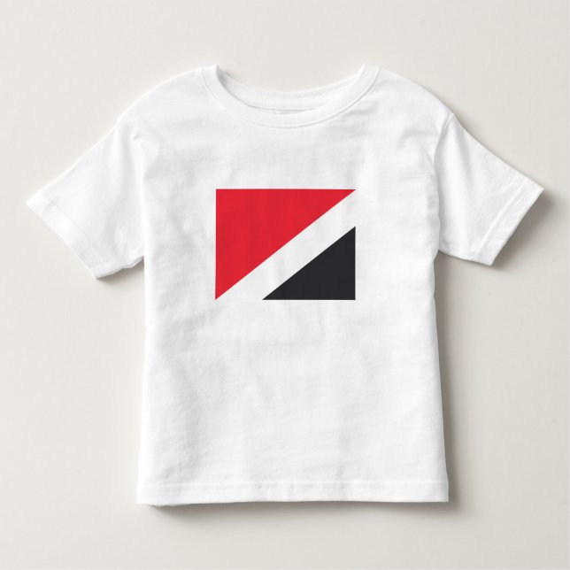 T-shirt Pour Les Tous Petits Drapeau de la Principauté de Sealand (Devant)