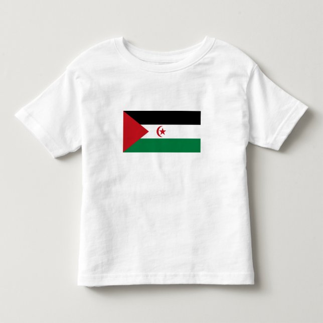 T-shirt Pour Les Tous Petits Drapeau de la République arabe sahraouie démocrati (Devant)