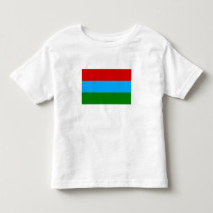 T-shirt Pour Les Tous Petits Drapeau de la République de Karelia