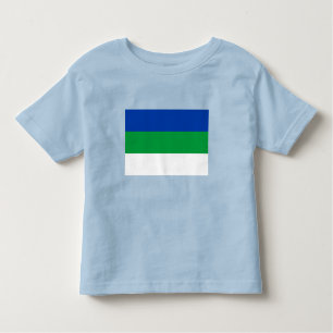 T-shirt Pour Les Tous Petits Drapeau de la République de Komi
