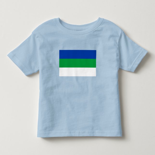 T-shirt Pour Les Tous Petits Drapeau de la République Komi (Devant)