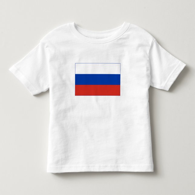 T-shirt Pour Les Tous Petits Drapeau de la Russie (Devant)