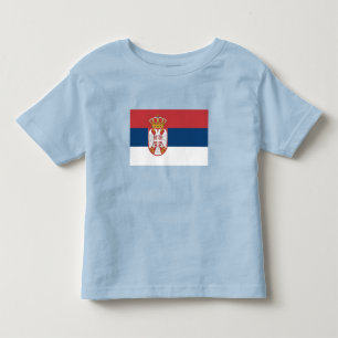 T-shirt Pour Les Tous Petits Drapeau de la Serbie