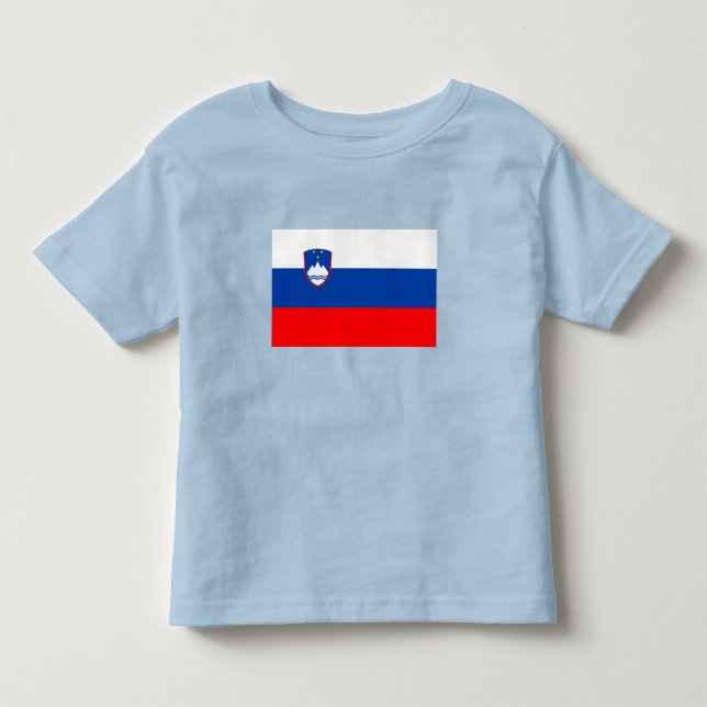 T-shirt Pour Les Tous Petits Drapeau de la Slovénie (Devant)