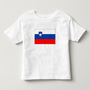 T-shirt Pour Les Tous Petits Drapeau de la Slovénie
