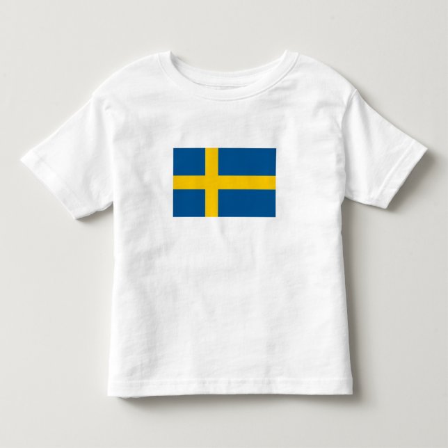 T-shirt Pour Les Tous Petits Drapeau de la Suède (Devant)