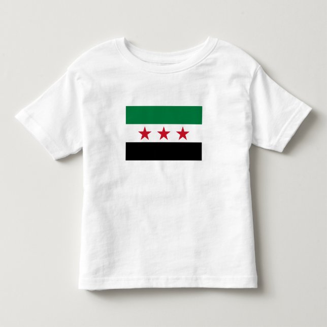 T-shirt Pour Les Tous Petits Drapeau de la Syrie (Devant)