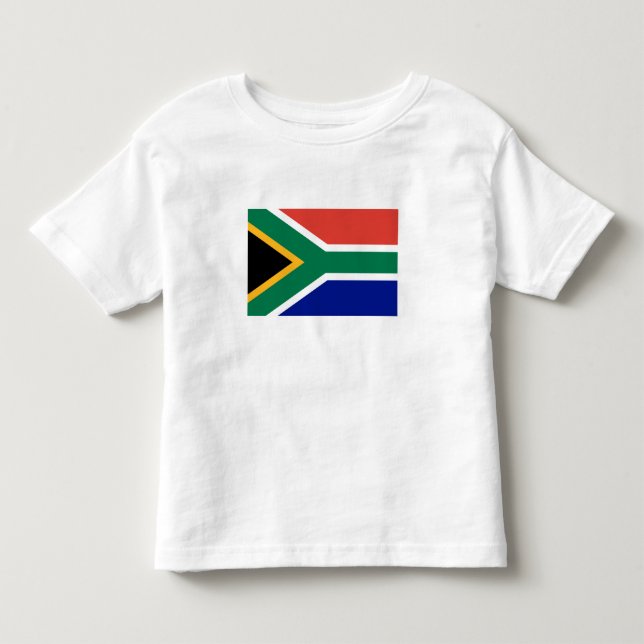 T-shirt Pour Les Tous Petits Drapeau de l'Afrique du Sud (Devant)