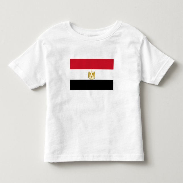 T-shirt Pour Les Tous Petits Drapeau de l'Égypte (Devant)