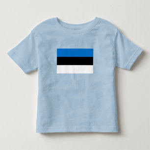 T-shirt Pour Les Tous Petits Drapeau de l'Estonie