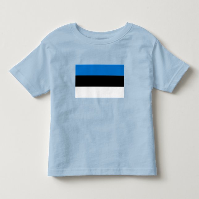 T-shirt Pour Les Tous Petits Drapeau de l'Estonie (Devant)